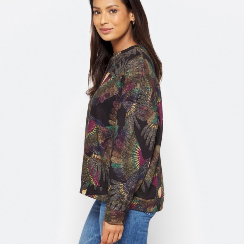 Farm Rio Toucan knit sweatshirt sz Small - Picture 3 of 6
